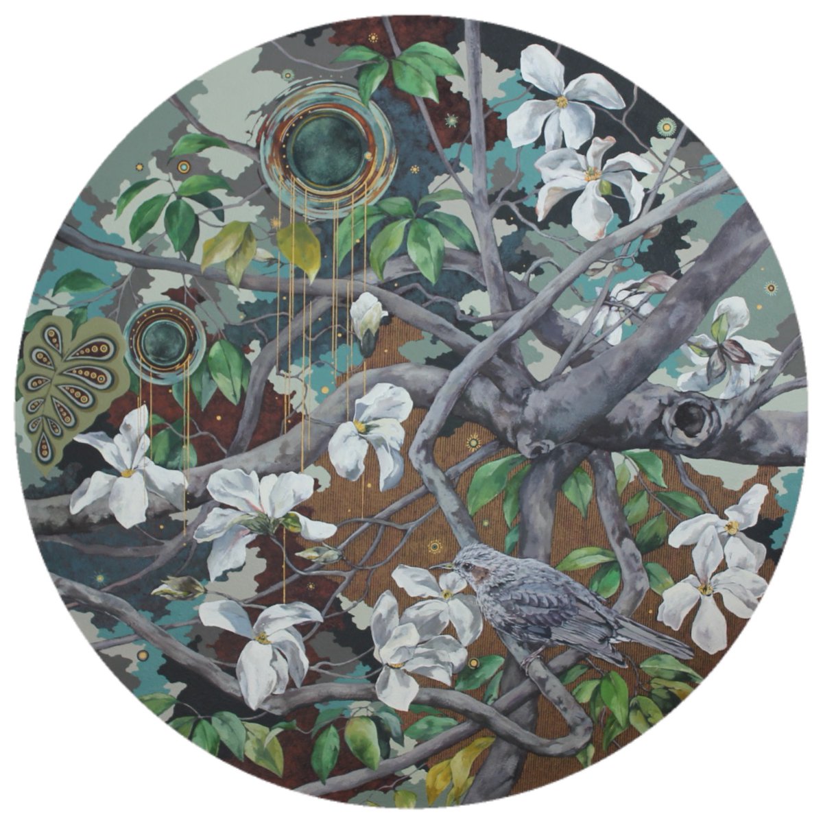 FidraFineArt's tweet photo. "Magnolia in Bloom" Oil on Canvas, 80cm Diameter, one of two pieces remaining by Naoko Shibuya in this exhibition. Check them out in the flesh today 11-3pm, Sun 12-3 in #Gullane.
#eastlothiangallery #contemporaryart #magnolia #magnoliainbloom #naokoshibuya https://t.co/l3pw8mDNmH