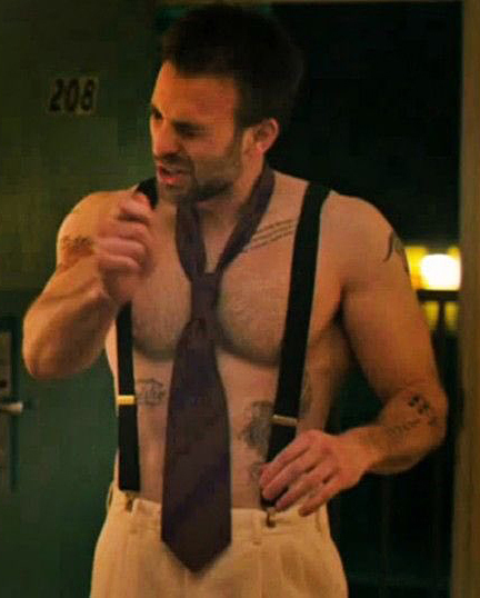 Bonus - Chris Evans as a gingerbread man