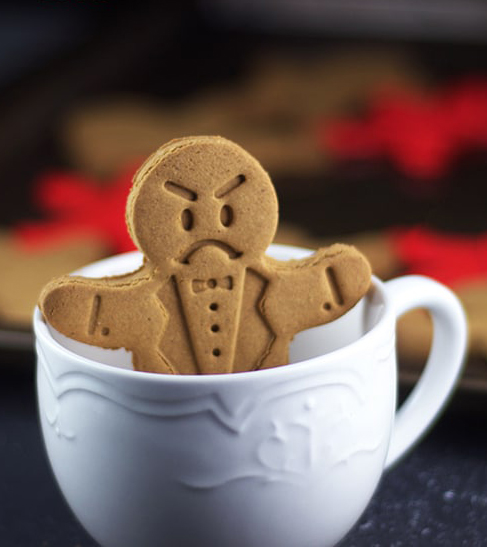 Bonus - Chris Evans as a gingerbread man