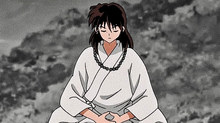 kujoliam's tweet photo. I can’t believe we manifested for Miroku with his hair down for all these years and we really got it. #半妖の夜叉姫 https://t.co/fm8HjsH1Sy