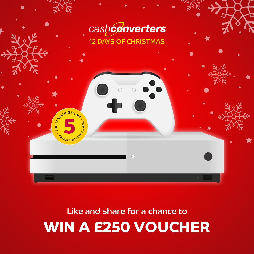 cash_converters's tweet image. 🎅🏻  It's Day 8 of #12DaysOfChristmas! We’re giving away a £250 voucher to one winner this Xmas and sharing our top 12 best-selling items. In #5 is… 

🎮  An Xbox One 🎮 

To win:
✅  LIKE each post
✅  RT each post

T&amp;amp;Cs: bit.ly/2JY7i8p (must be 18+, closes 23 Dec)