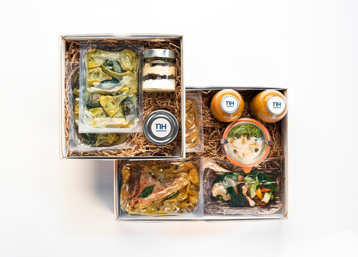 nhhotelses's tweet photo. NH Hotel Group lanza sus menús Take Away para estas navidades en 27 ciudades de España. Bajo la premisa ‘la buena comida va contigo’, los menús navideños estarán disponibles desde el 20 de diciembre y hasta el 7 de enero. ¿Te animas a probarlos? https://t.co/ro8pEbp2p8 https://t.co/6ED0b6PWPG