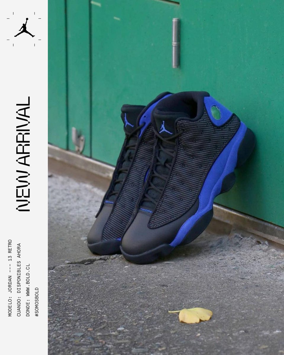 Air Jordan 13 Retro "Hyper Royal". La marca de MJ nos trae la icónica AJ13 lanzada en 1997 (en la temporada de "The Last Dance"), en un elegante colorway. Ya a la venta en bold.cl. #somosbold