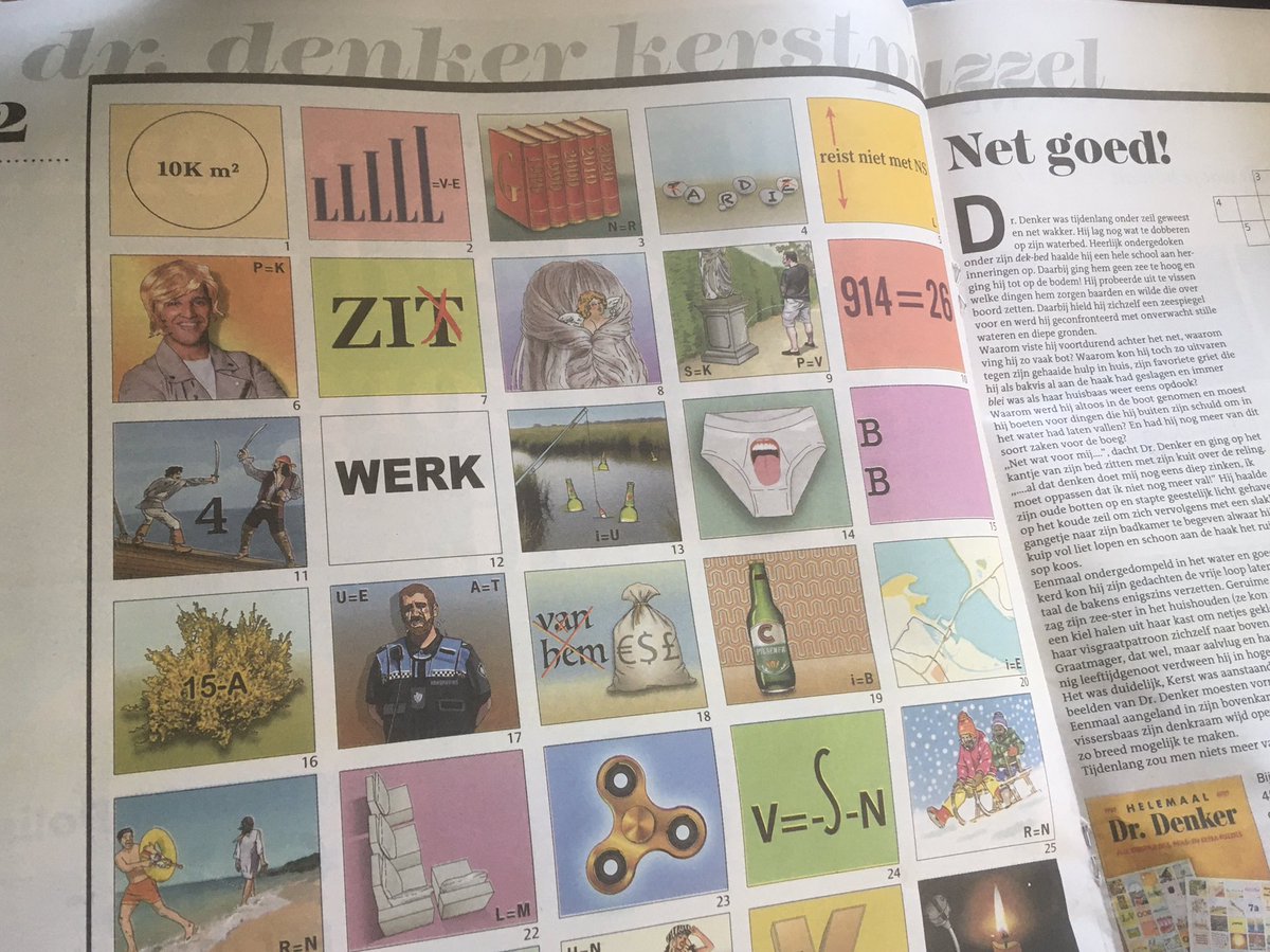 Kerstpuzzel Dr. Denker al 40 jaar populair, maker nog altijd geheim Kerstpuzzel Dr. Denker al 40 jaar populair, maker nog altijd geheim