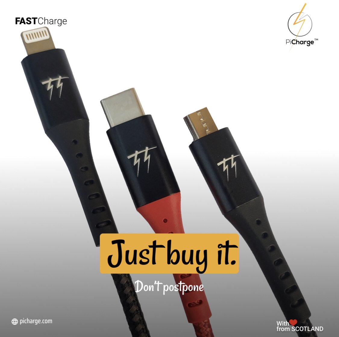 picharge's tweet image. You need it💯. 

Everyone needs a fast charging cable that would LAST LONG.

Get yours today! Say Hi in our DM or order on Picharge.com 

#picharge #christmaspresents #fastchargingcables #iphonecables #fastiphonecables #samsungcharger