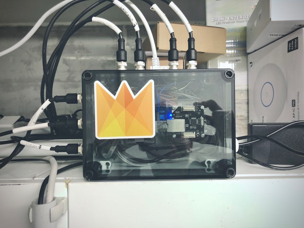 datacake's tweet photo. #Throwback - In 2018 we had a different logo and were measuring #beer in a #pub to bring the #internet of Beer - almost 3 years have passed and everything has changed #Datacake #IoT @particle https://t.co/yqfFPcSZ5q