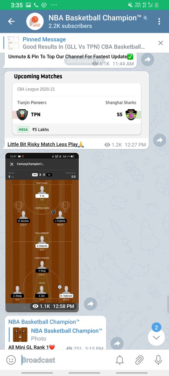 Again CBA Basketball Ultra CleanSweep😍❤All Mini GL Rank 1 And GL Miss😁For More Rocking Teams Join Our Telegram Channel👇 Link👇 T.me/Basketball_Cha… #dream11expert #dream11prediction #dream11BBL