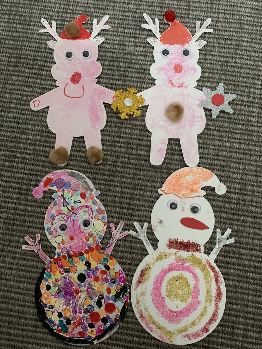 Jennylingard's tweet photo. Spreading some Christmas cheer 🧝‍♀️🎄🎅 Lilly (Age 3) Christmas creations  @VodafoneUK #ConnectTheMagic https://t.co/46NIsLgc3J