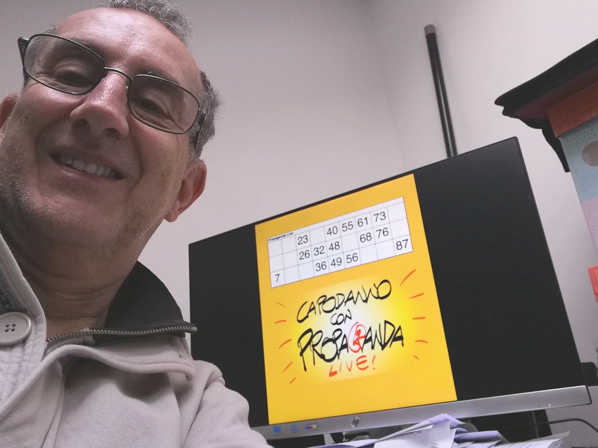 guglielmo's tweet photo. Tombolata di Capodanno con Propaganda
#propagandalive #propagandatombola https://t.co/jPVCfFAk8e