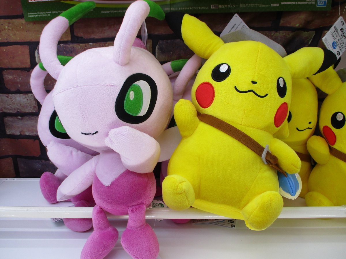 バンダイナムコアミューズメントnamcoゆめタウン夢彩都 景品情報 劇場版ポケットモンスター ココ でっかいぬいぐるみ ピカチュウ セレビィ 色違い 登場中です 12 25に公開される映画 劇場版ポケットモンスター ココ に登場する色違いの