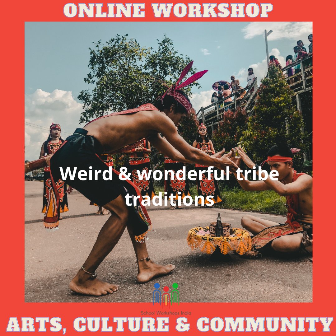 IndiaWorkshops's tweet photo. ARTS, CULTURE &amp; COMMUNITY COURSE:

This course aims to help students understand the traditions &amp; lifestyle of different tribes of the world.

#schoolworkshopsindia #ibdp #ib #IGCSE #onlinecourses #onlineclassesforkids #online #onlineworkshops #middleschool #highschool https://t.co/12RLyes1ae