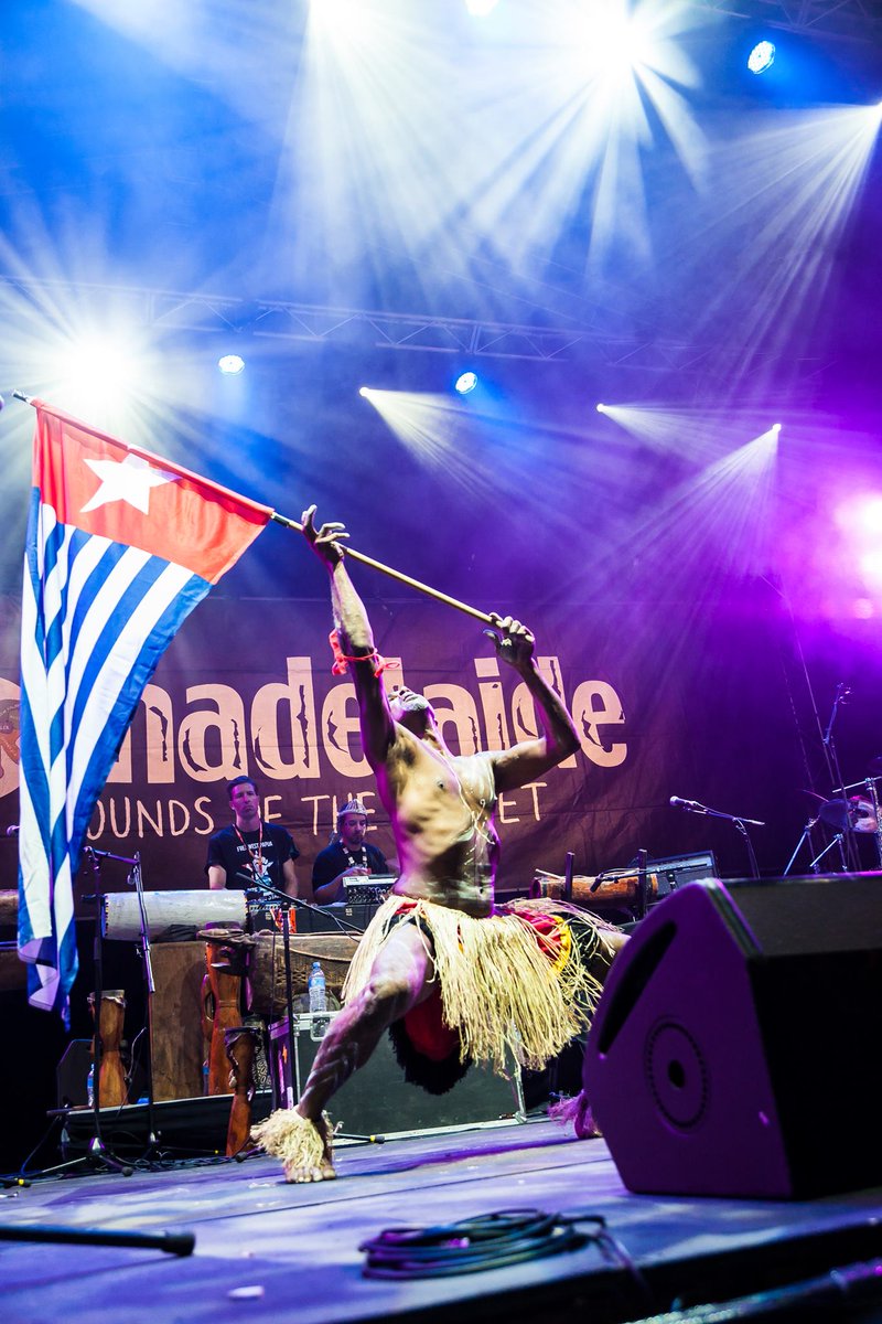 FreeWestPapua's tweet photo. #FreeWestPapua represented at Womadelaide by the Rize of The Morning Star crew. Follow their activities for the struggle at https://t.co/s9gNY9FGC9 #WestPapua https://t.co/XycjZ5yiRW