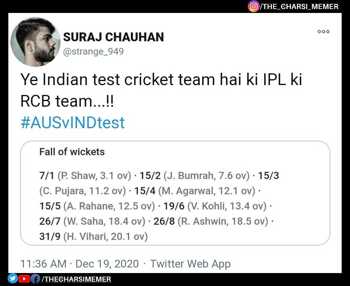 thecharsimemer's tweet photo. RCB 😂
.
.
#the_charsi_memer #tubeindian #sunobc #fuddu_sperm #tmkoc #error69 #comedyculture #instatrend #fufaji #adultgram #ashleelgyan #rvcj #mews 
#jokesfordays #amazing #bestoftheday #webstagram #instagood #photooftheday #photoeveryday
#followme #likeforlike #like4like #f4f https://t.co/khSFQzkyvm