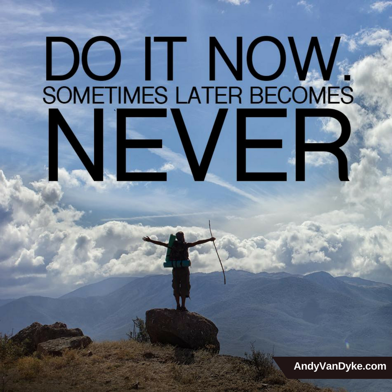 CryptoGoldAndy's tweet photo. Do it now, sometimes later becomes NEVER.
#JustDoIt https://t.co/SxXzfR0uSr