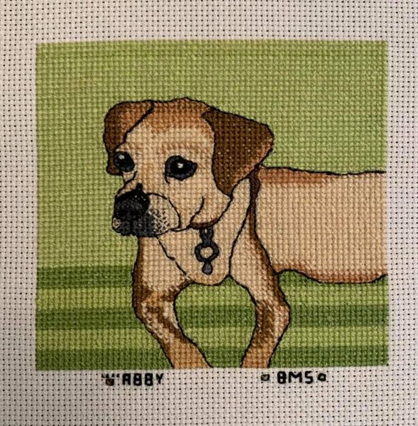 My wife <a href="/SchallerBrie18/">Brienne Schaller</a> does amazing commissioned cross stiches of people's pets. Here is her latest work.