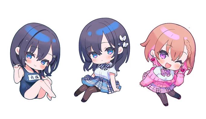当番ちゃんたちのミニキャラ描きました✨
(画質落としてます) 