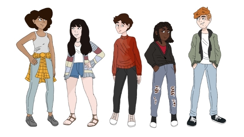 TruthDarkest's tweet photo. I haven't been on here for a while, so here's the completed designs for the main characters, these are their main outfits but they will have others during the series!
#animation #animatedseries #oc https://t.co/eNcKMTnZ7F