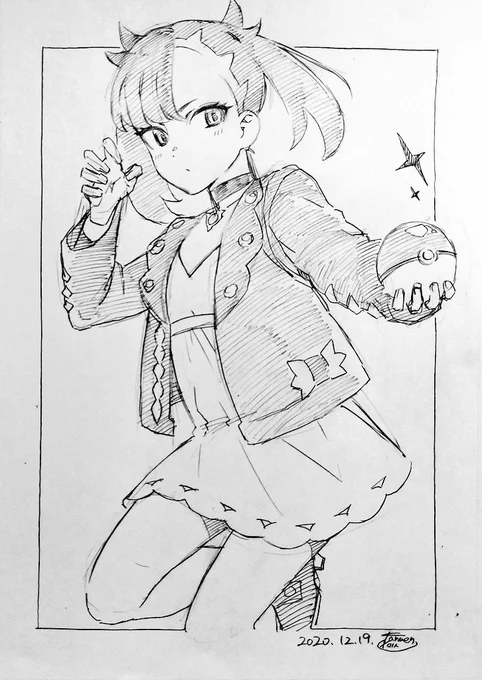 らくがきマリィちゃん。モルペコ入れたかったけど入れ所を見失った…(え) 