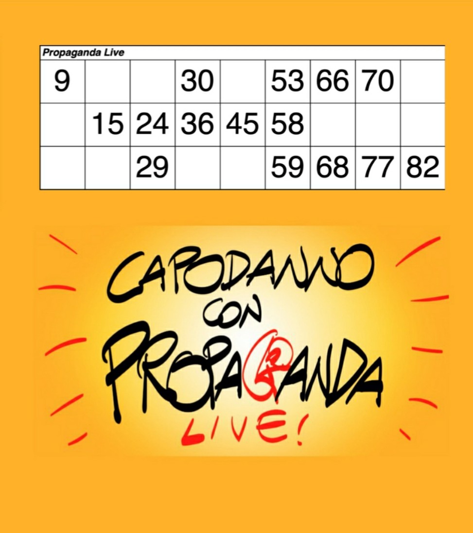 Eccomi, non potevo mancare!
#propagandalive #propagandatombola