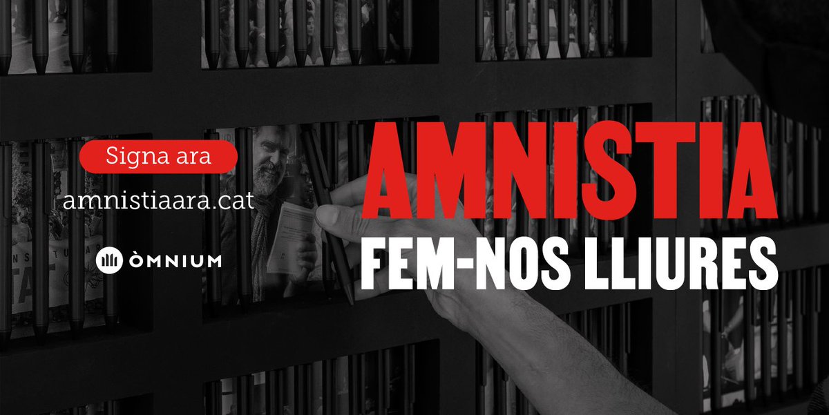 Aquesta cap de setmana comencem una recollida massiva de signatures per portar la Llei d'Amnistia al Congrés!

🔸Consulta la localització i l'horari de les parades i aconsegueix ara el teu full de signatura!  👉🏻 amnistiaara.cat/signatures

#AmnistiaAra