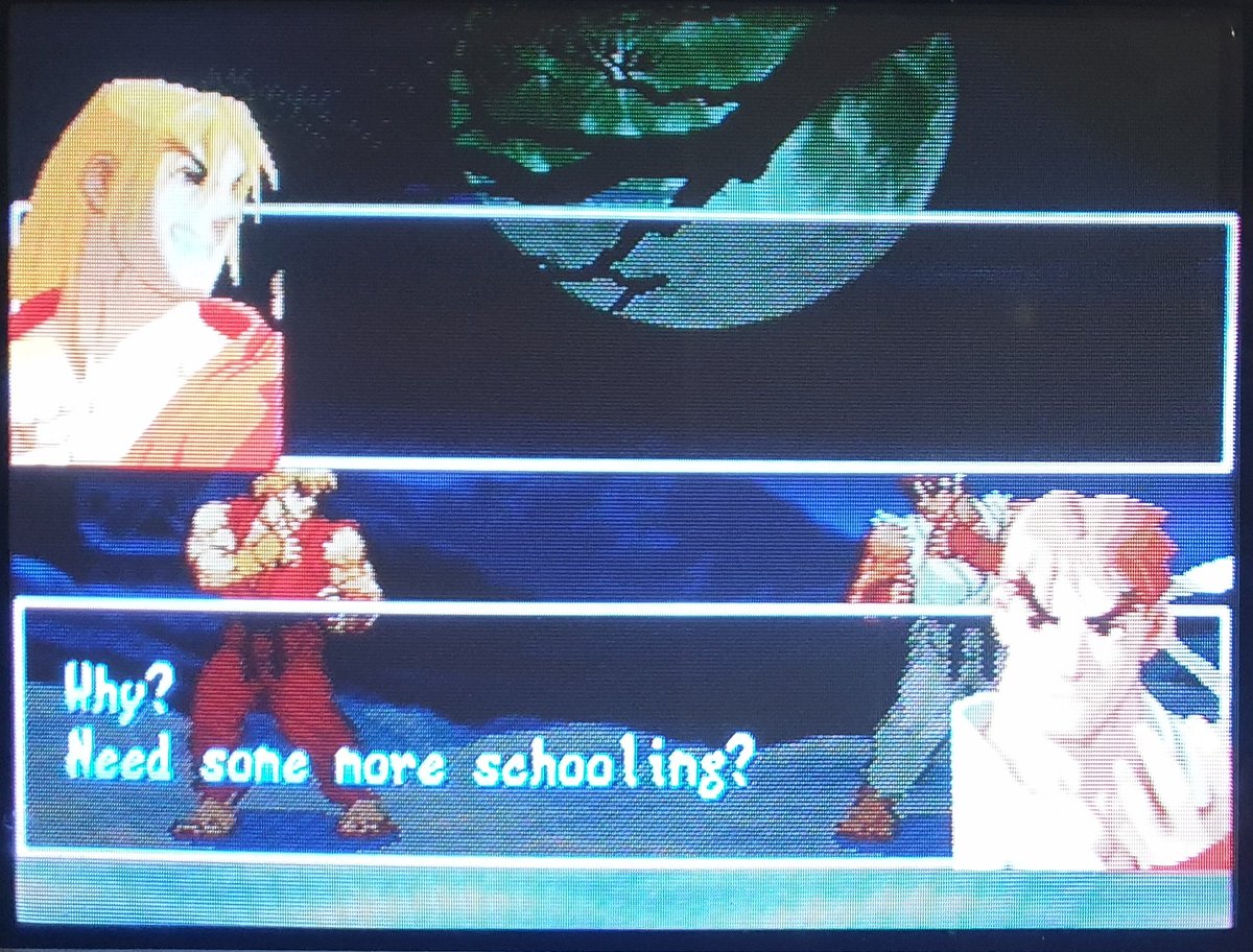 Case in point, the final boss differs depending on who you play as, with dialogue exchanged pre-fight to set the stage for an epic bout!Depending on the fighters, different stages can feature, such as the grassy field from the opening of the Street Fighter 2 animated movie.