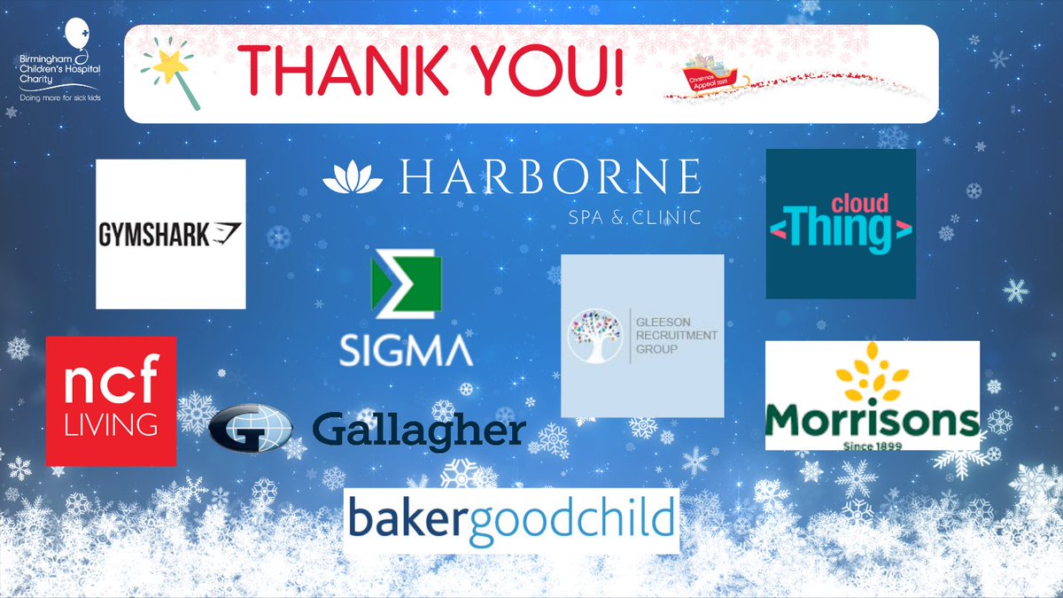 A huge thank you to our Magic Makers who have supported us by sponsoring our Play team across the whole 12 days of Christmas! 
Thank you @gallagheruk <a href="/ncf_living/">ncf_living</a> @gymshark @gleesonrecruit #harbornespaandclinic #sigmafinancialgroup @morrisons and <a href="/cloud_thing/">Kerv Digital</a> for your generosity.
