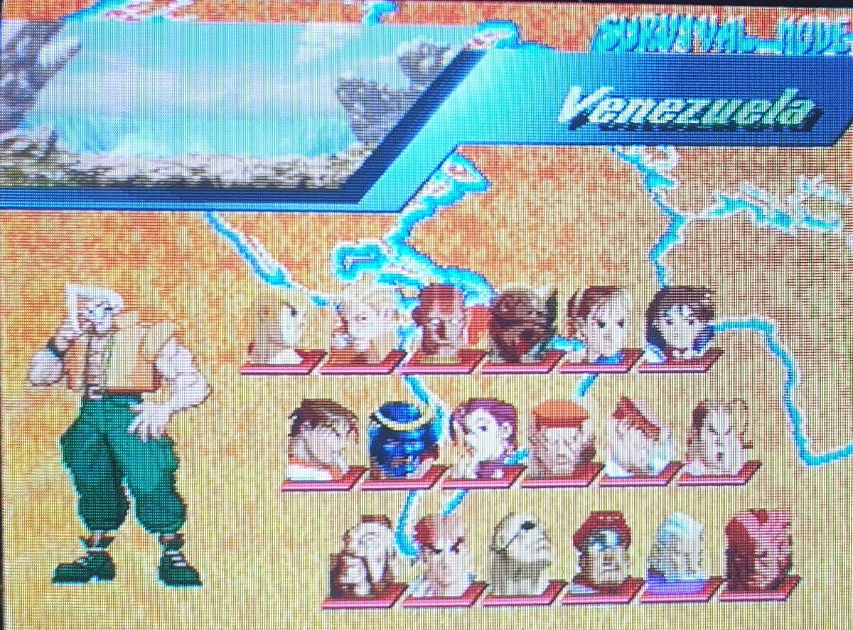 The Saturn game comes with some nice extras too, such as the arranged music and a few extra modes such as a very good Survival mode that sees you take on the games entire roster.