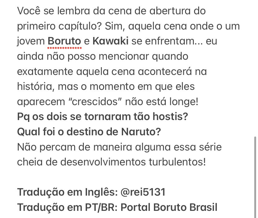 Boruto está mais perto do que salto no tempo do que nunca