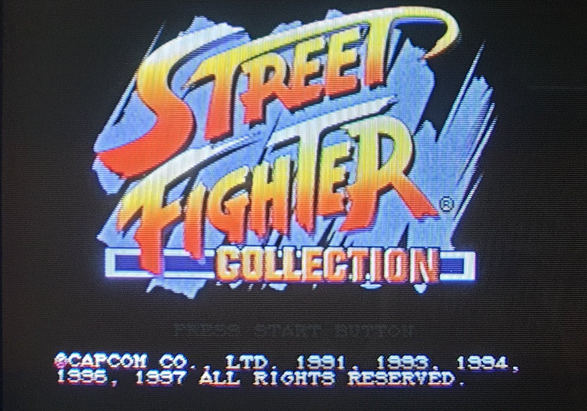 But what if you have the Collection?In this case you have two more fantastic Street Fighter games at your fingertips, which you can select from a single disc.Lets start with Super Street Fighter 2: The New Challengers.