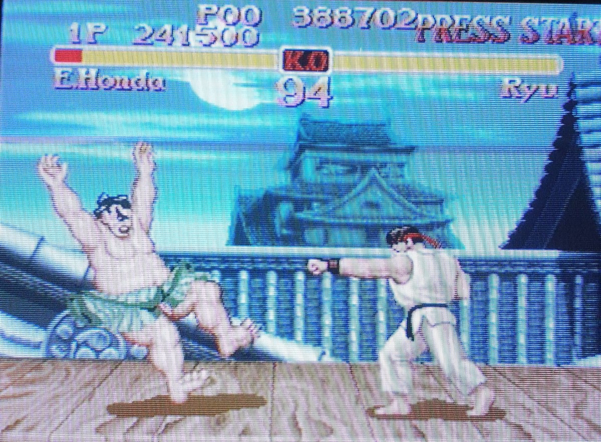 There are no real extras here, just a very good version of Street Fighter 2.Its a solid entry and naturally is a joy to play, with some unique properties compared to other entries.At surface level though, it feels slower than Hyper Fighter or the other game on this disc.