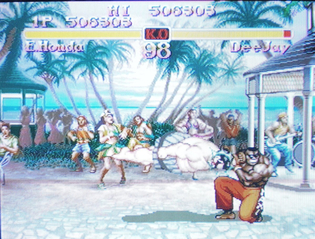 There are no real extras here, just a very good version of Street Fighter 2.Its a solid entry and naturally is a joy to play, with some unique properties compared to other entries.At surface level though, it feels slower than Hyper Fighter or the other game on this disc.