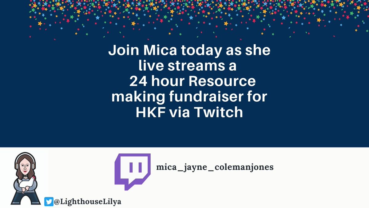 Join <a href="/Mica__Jayne/">Mica Jayne Coleman Jones</a> on <a href="/Twitch/">Twitch</a> as she live stream's today's #fundraiser: twitch.tv/moderator/mica…

She is raising a bursary in memory of her lovely sister <a href="/LighthouseLilya/">Lilya's Lighthouses</a>