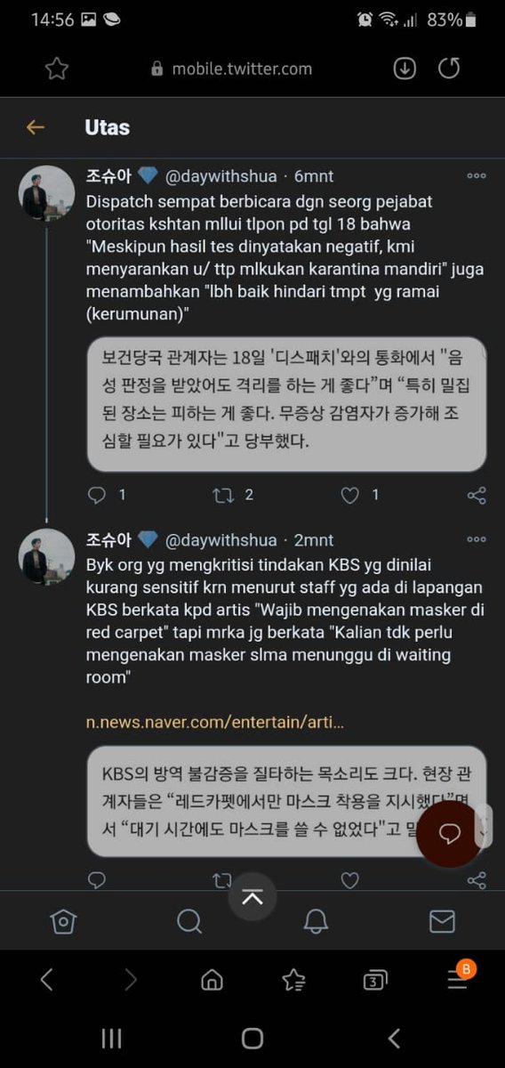 i2gyuu's tweet photo. Jahad bgt sumpah :(
Sebong ku juga ogah pergi ke acara lu tanpa babeh. Mana lagi suhu di sana dingin banget 🤧 Mending para bujangku nongkrong santai di dorm sambil ngerumpi atau ga main hp. Sama gelud juga oke😒😌

Minta maaf woyy @KBSWorldTV

#KBSApologizeToSeventeen https://t.co/RnXGFGjnr5
