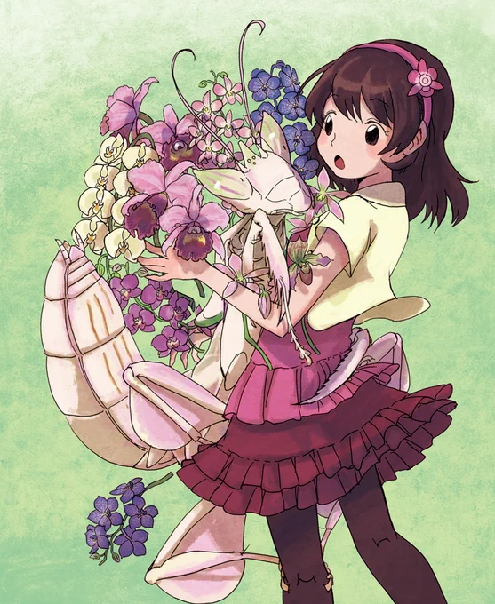 #無言でカマキリをあげる見た人もやる 