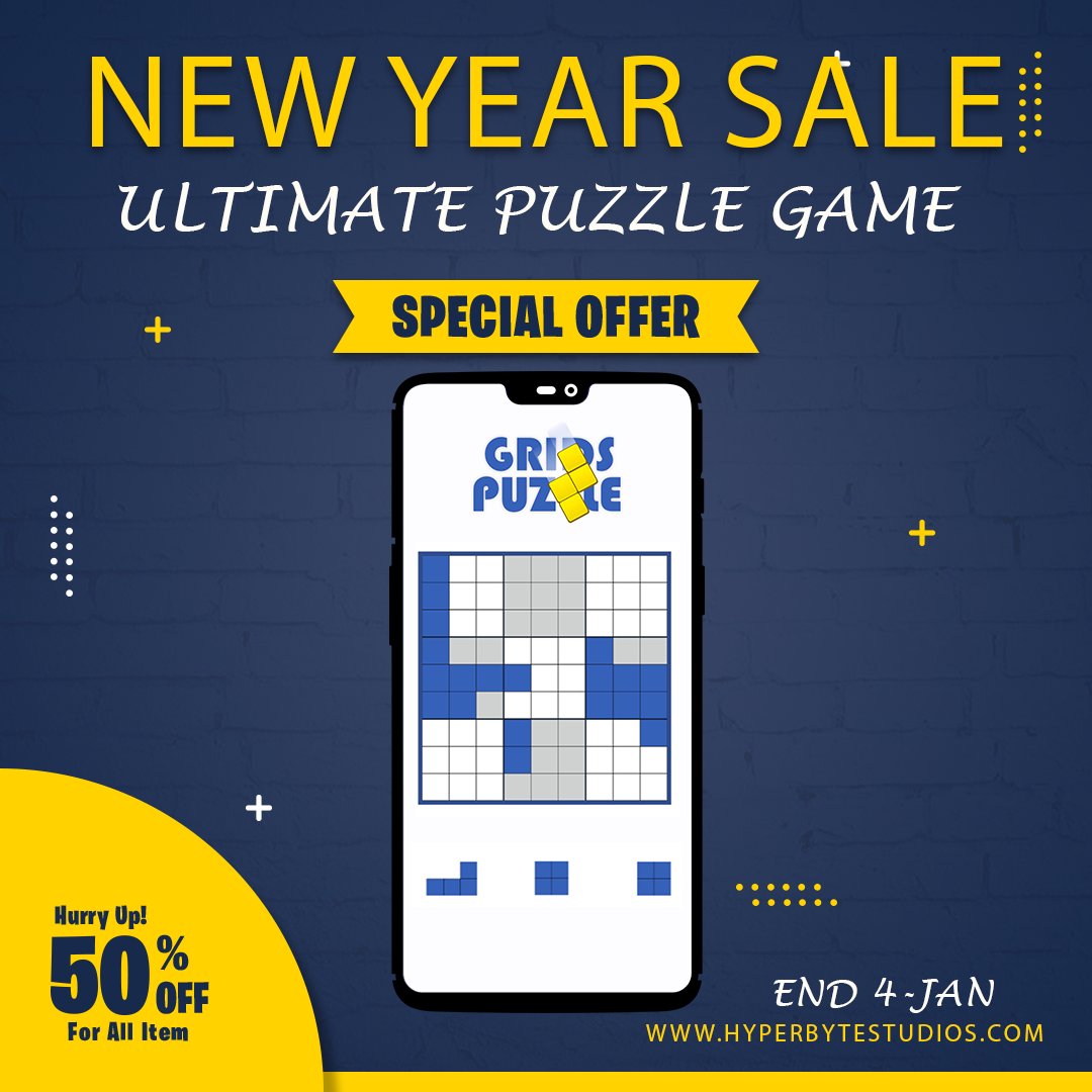 hyperbytesocial's tweet image. Ultimate Grids Puzzle Game Kit
New Year Sale Live On AssetStore. Hyperbyte Studios All Asset On in Sale.
Apk Demo :- drive.google.com/file/d/1gnoN9Z…
All configuration are include. with fully commented code. 24/7 Full Support Available.
More Information :-
assetstore.unity.com/packages/templ…