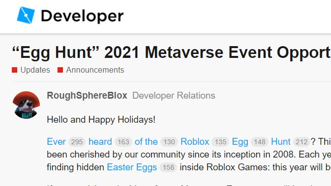 Lord Cowcow On Twitter Roblox Did The Right Thing By Putting Egg Hunt In Quotations On The Devforum Post Because We Re Not Getting A Real One Https T Co Wv1an7eiwv - roblox easter egg hunt 2012