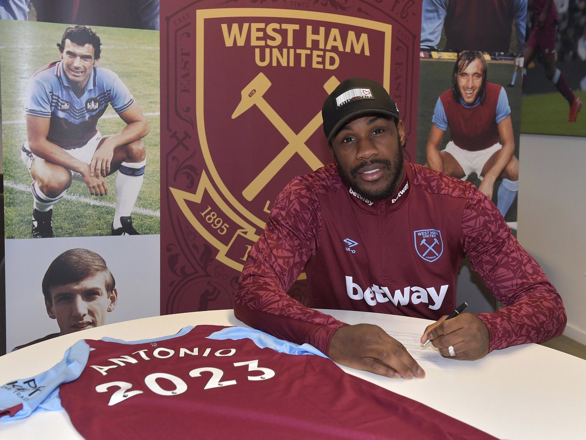 DeadlineDayLive's tweet photo. ICYMI: Michail Antonio has signed a new contract at West Ham until 2023. (Source: @WestHam) https://t.co/ACrcqHYbfG