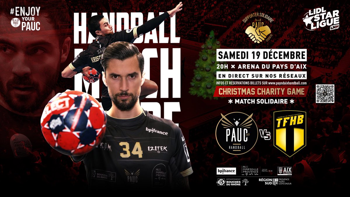 𝐉𝐨𝐮𝐫 𝐝𝐞 𝐦𝐚𝐭𝐜𝐡 💥

🆚 PAUC VS TREMBLAY
🏆 14E JOURNÉE DE LIDL STARLIGUE
⏰ 20H
🏟 ARENA DU PAYS D’AIX
📺 A SUIVRE EN DIRECT SUR LA PAGE FACEBOOK DU #PAUC

#ENJOYYOURPAUC #ALL4PAUC