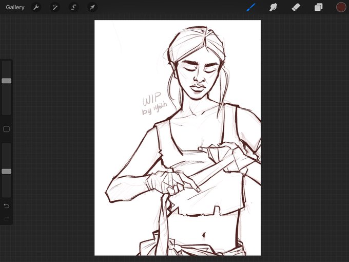 there was an attempt to draw lineart (??) 
