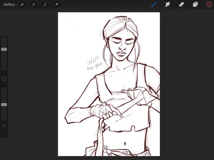 there was an attempt to draw lineart (??) 