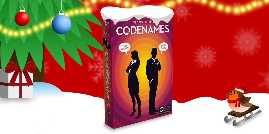 AsmodeeUK's tweet image. 🎁🎄#BoardGameAdventCalendar 🎄🎁Day 19 is: Codenames! Simply #RT &amp;amp; #follow us to be in with a chance to #win! This year we’ll pick a winner every day! Open to UK residents only #boardgames #tabletop