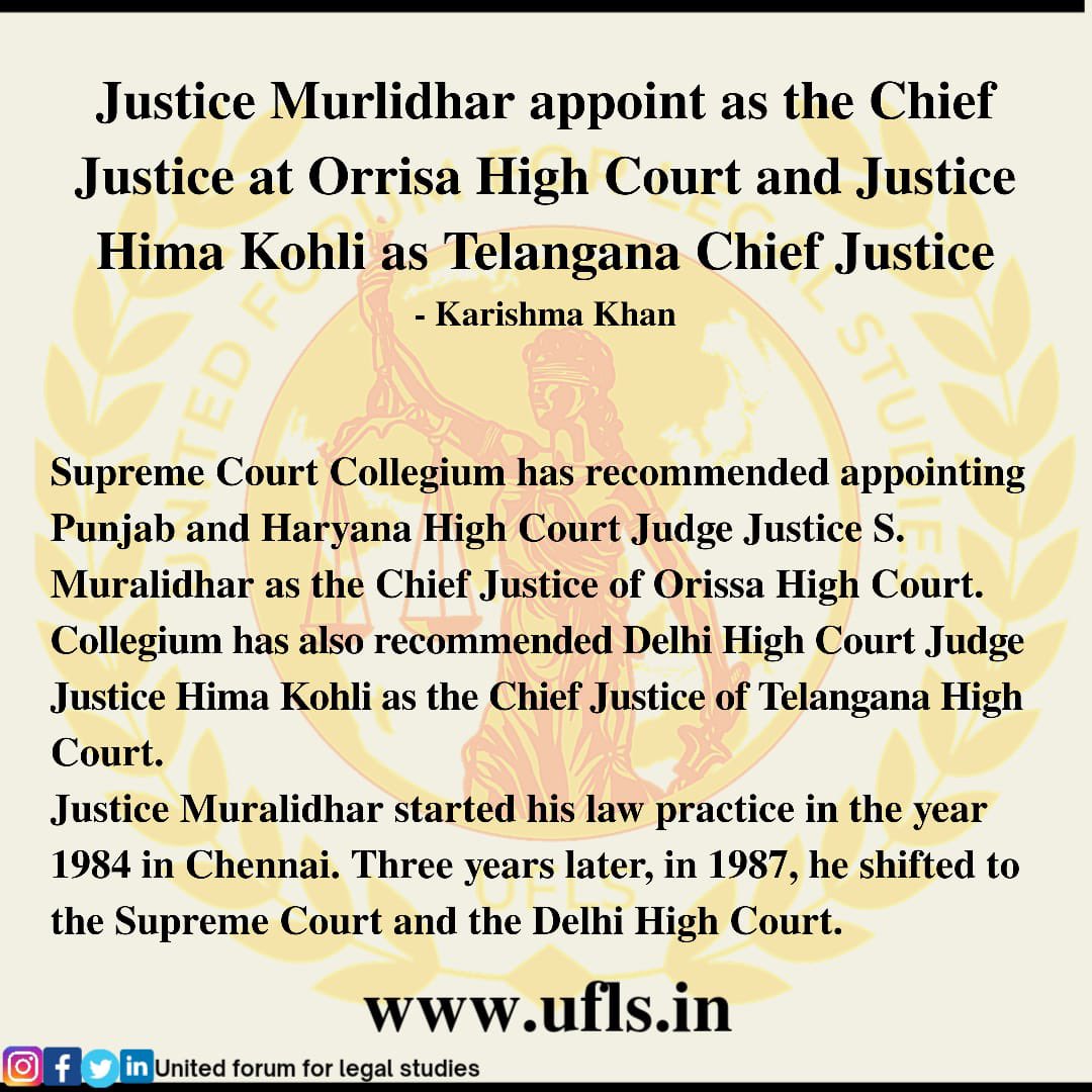 uflsofficial's tweet photo. Visit our website : https://t.co/0f7kUD1h7O
#telangana #orissa #cheifjustice #cheifjusticeofindia #justicemurlidhar #trending #ufls #unitedforumforlegalstudies #legalforum #legalnews #lawindia #blogs #courtsofindia #highcourt #courts #justiceofindia #lawsofindia #farmbill https://t.co/c0A93rRTPc