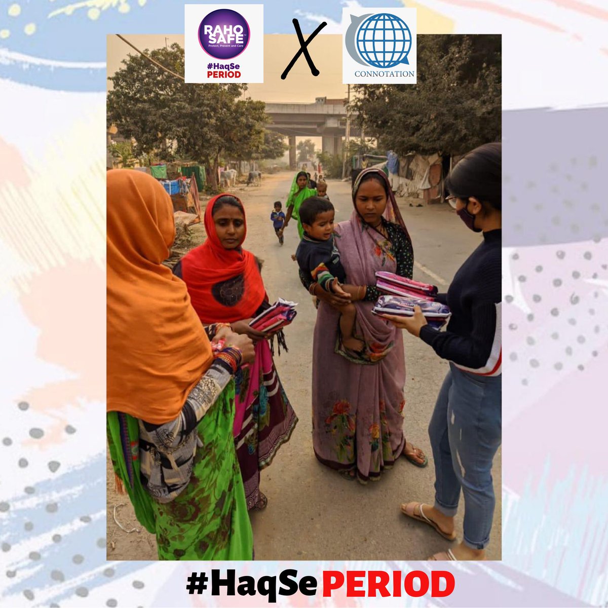 HaqSePERIOD (@haqseperiod) on Twitter photo 📍 Faridabad
🗓️ 11/12/2020
🩸488
<a href="/connotation/">connotation</a> did it again! Their second drive took place in Faridabad, providing sanitary pads to lower strata of society.
Wherever we go, we ensure accessibility of sanitary pads & make one step ahead to eradicate period poverty in our country! 📍 Faridabad
🗓️ 11/12/2020
🩸488
<a href="/connotation/">connotation</a> did it again! Their second drive took place in Faridabad, providing sanitary pads to lower strata of society.
Wherever we go, we ensure accessibility of sanitary pads & make one step ahead to eradicate period poverty in our country!