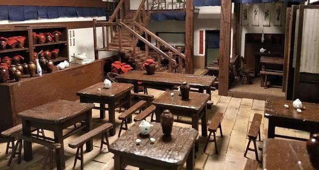 Locations for Wuxia are much more rugged, like mountains, inns by the roadside, temples. Do bear in mind that these are martial artist that roam out & about.