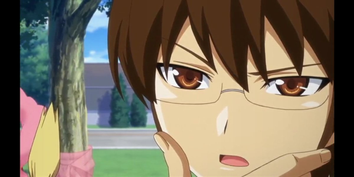 God0fDatingSims's tweet image. Mnn. He's cute, but not my type. Maybe if he was 2D, it would be a different story. But as it stands, I have no interest in real people.