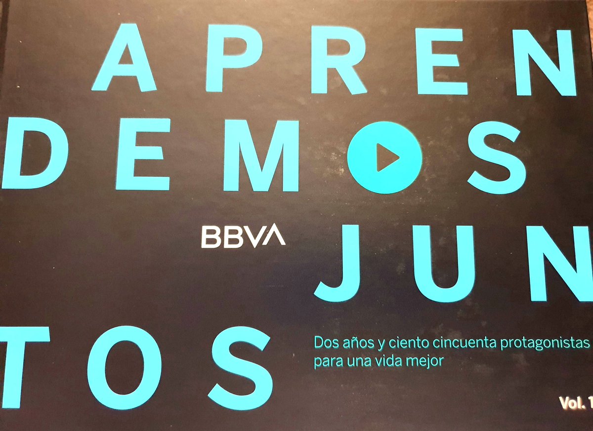 Este libro, que recoge algunos de los mejores momentos de los años 2018 y 2019 de <a href="/AprenderJuntos_/">Aprendemos juntos 2030</a> es una maravilla y de gran utilidad. La educación y su capacidad para transformar vidas y crear oportunidades, ha sido y es la brújula de esta iniciativa. Gracias <a href="/bbva/">BBVA</a>