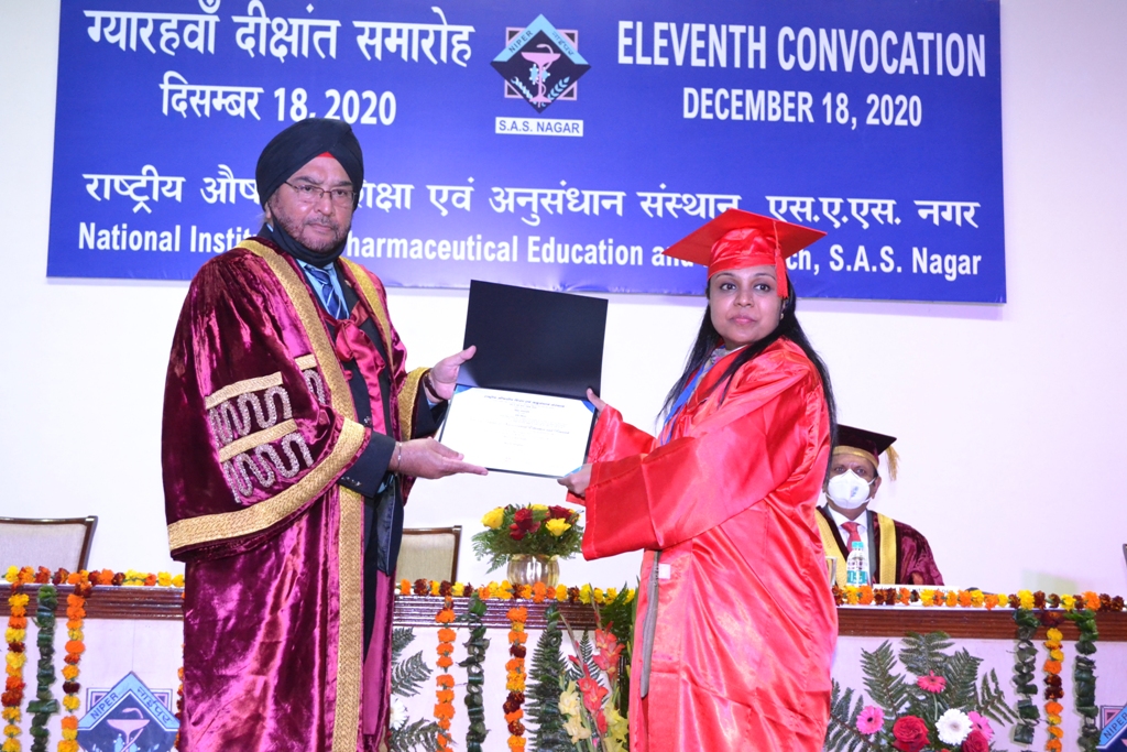 Eleventh Convocation of NIPER SAS Nagar held on December 18, 2020.
<a href="/DVSadanandGowda/">Sadananda Gowda</a> <a href="/mansukhmandviya/">Dr Mansukh Mandaviya</a> <a href="/Pharmadept/">Department of Pharmaceuticals 🇮🇳</a> <a href="/rajneeshtingal/">Rajneesh Tingal</a> <a href="/NIPER_SAS_NAGAR/">NIPER SAS Nagar (Mohali)</a> <a href="/NIPERRaebareli/">NIPER Raebareli</a>