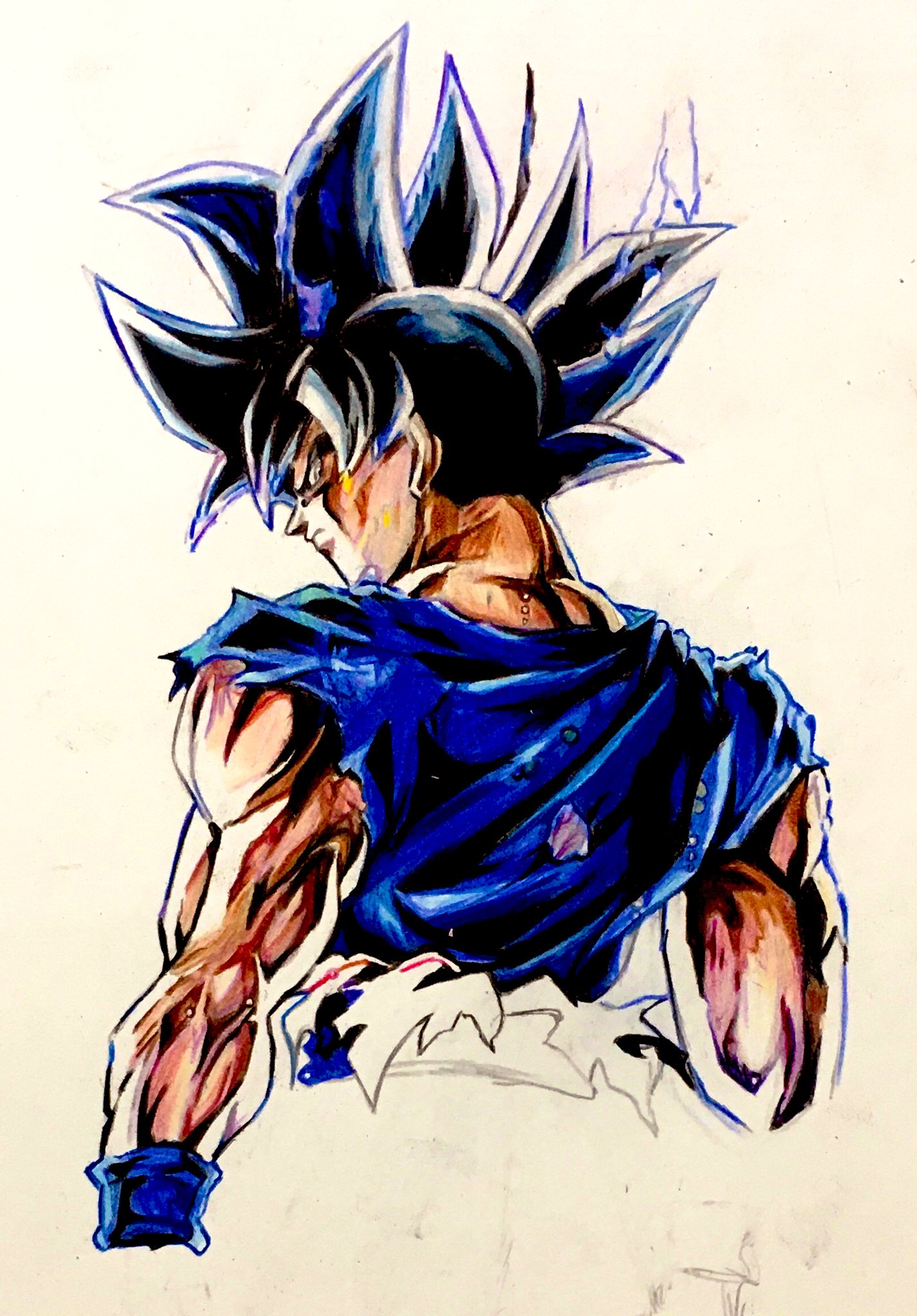 ダイン 今日はここまでにします 身勝手悟空兆 レジェンズ ドラゴンボール 色鉛筆 模写 T Co Athdn7cksk Twitter