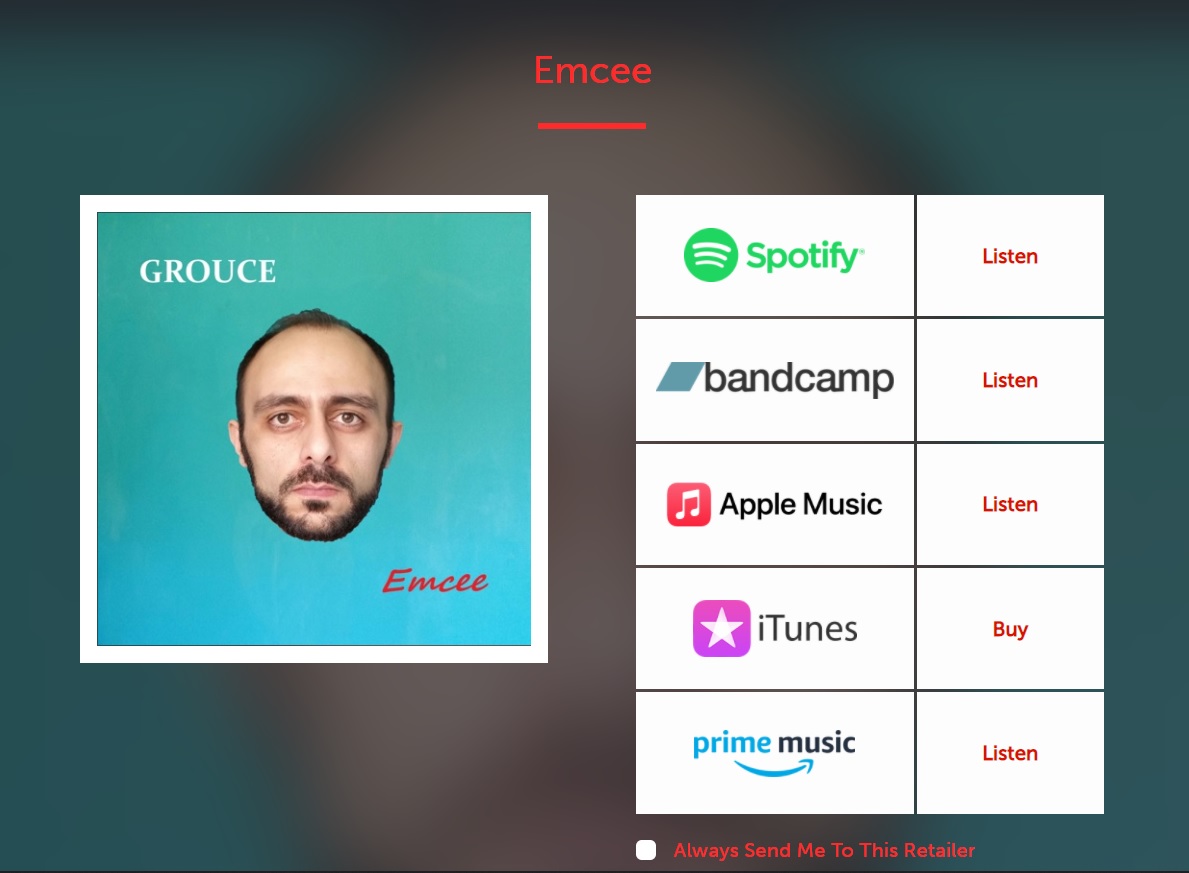 NEW ALBUM 'Emcee' available on all streaming platforms.
Link: hyperurl.co/grouce.emcee