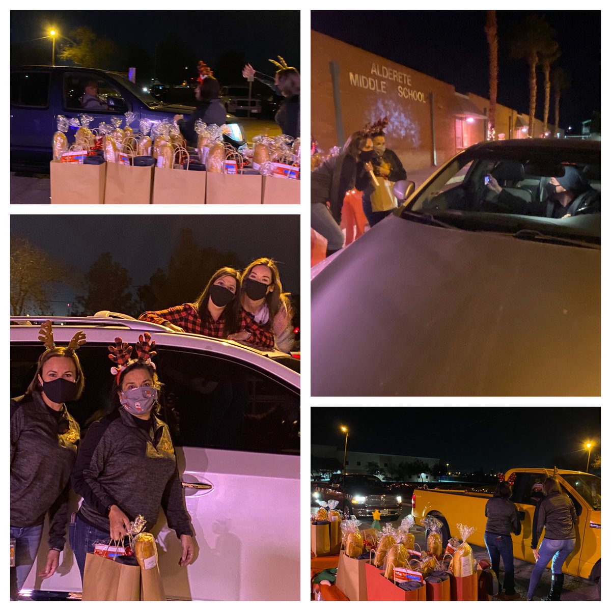 Alderete_Eagles's tweet photo. AMS continued spreading holiday cheer with our teachers and staff. Thank you to everyone who came to enjoy the lights. We really enjoyed seeing everyone. We are hopeful to be together soon, but until then- have a happy and safe winter break. ❄️🎄🧡🦅 https://t.co/okL37id8Af